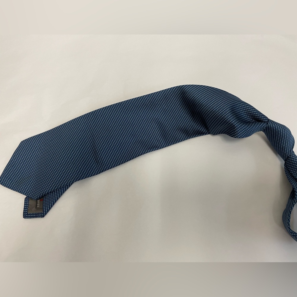 ROBERT‎ TALBOTT BEST OF CLASS Textured Woven Silk Power Tie in Blue